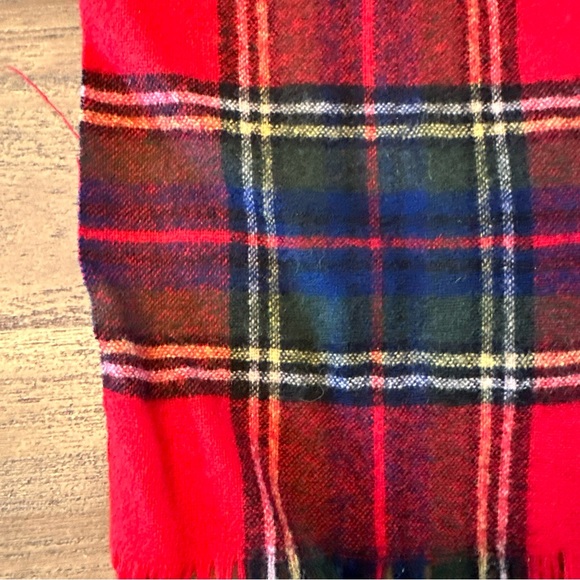 Pendleton Wool Scarf Plaid Red - Picture 3 of 6